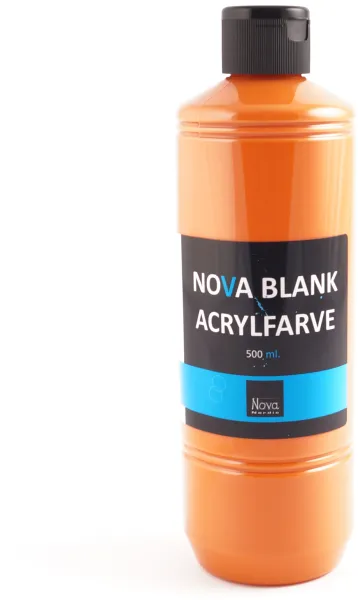 Nova akrylmaling blank 500 ml. Orange